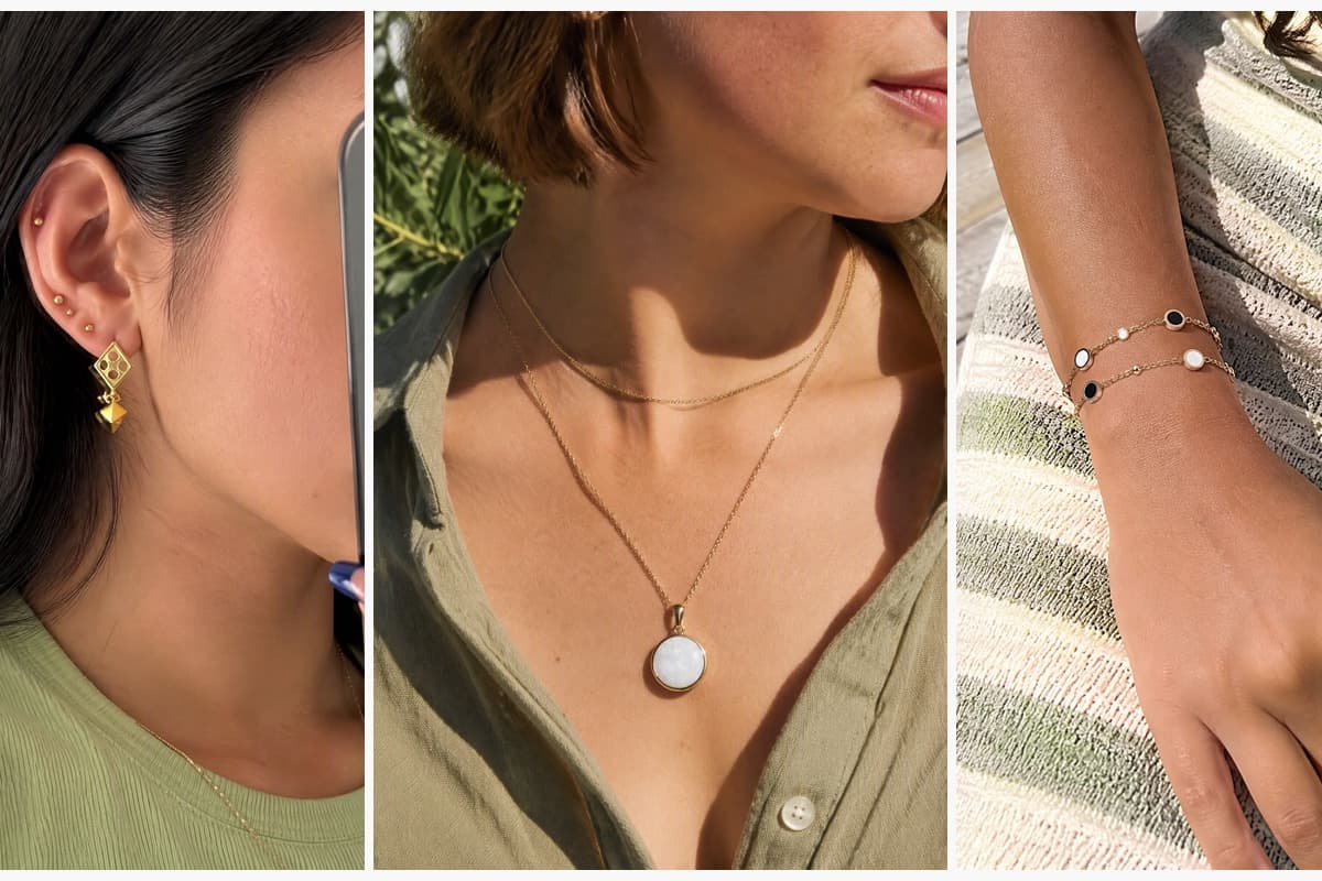 Geometric Square Drop Earrings