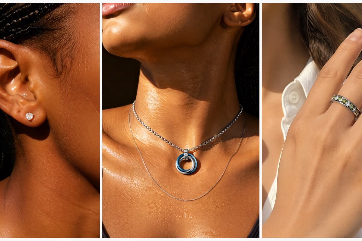 Dainty Heart Gem Stud Earrings