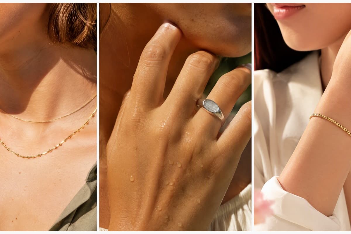 Dainty Beaded Snake Chain Necklace