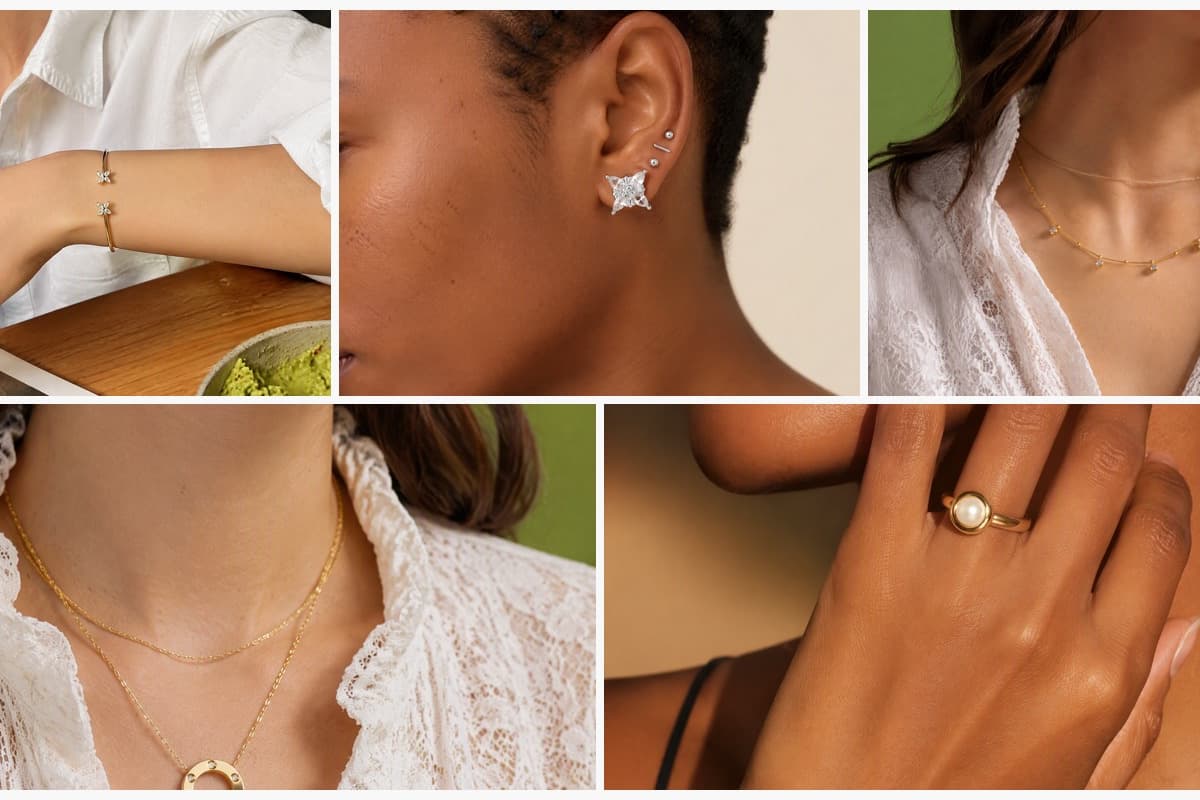 Dainty Double Flower Open Cuff Bangle