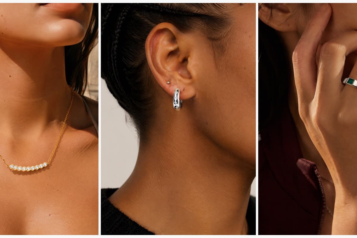 Dainty Curved Bar Necklace