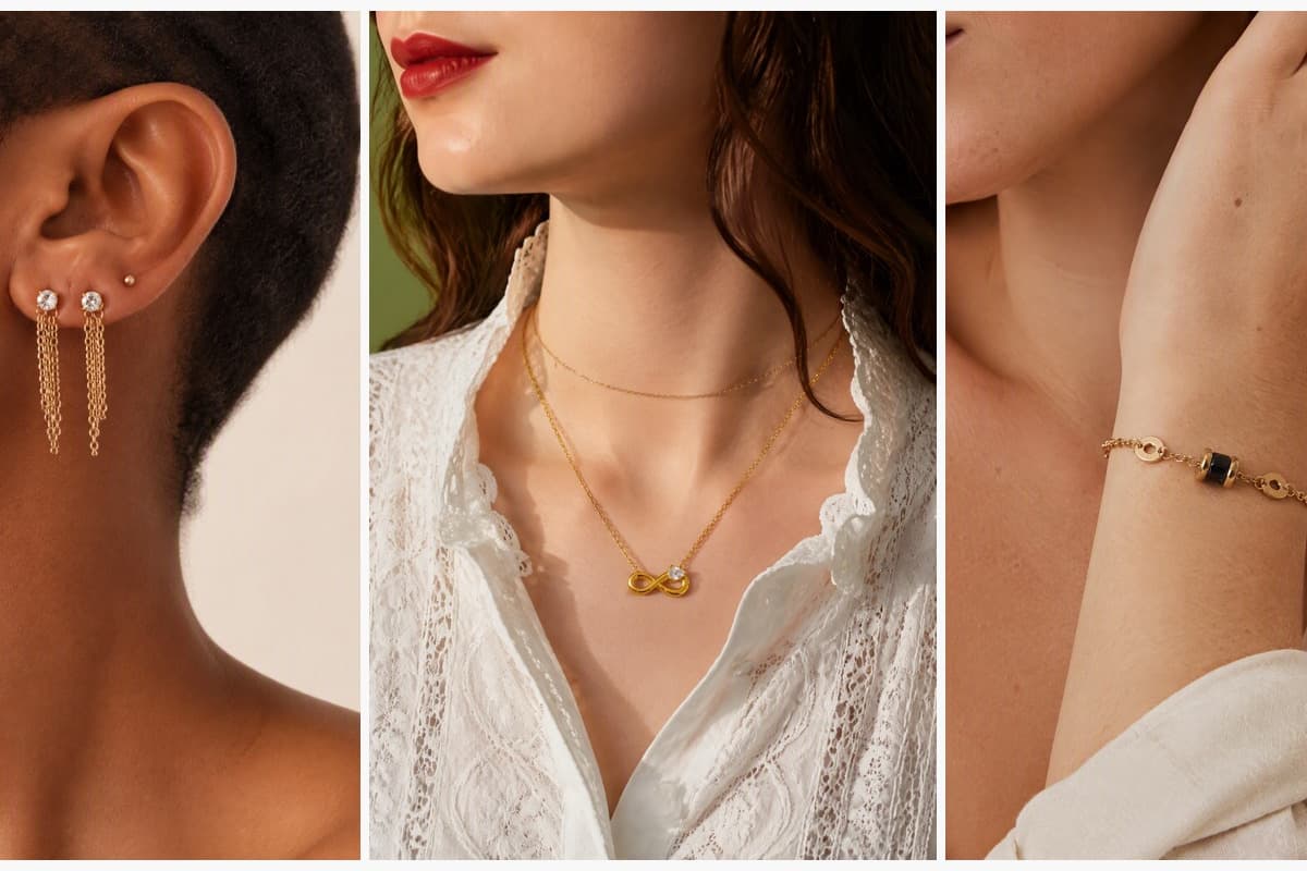 Dainty Chain Drop Earrings