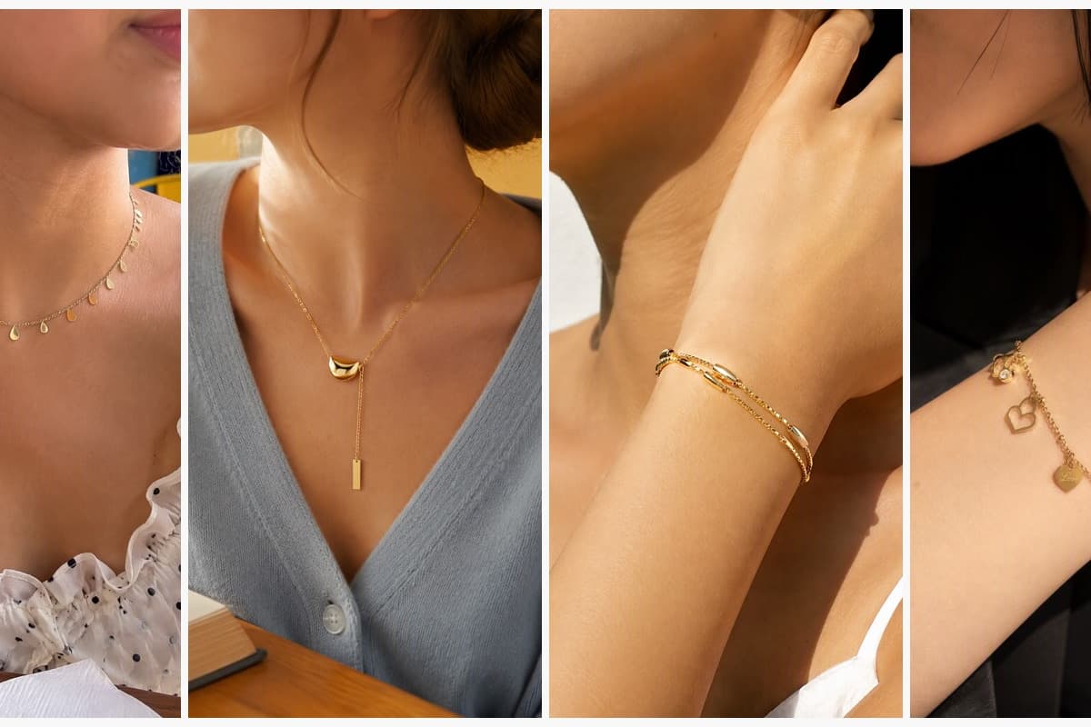 Dainty Teardrop Charm Necklace