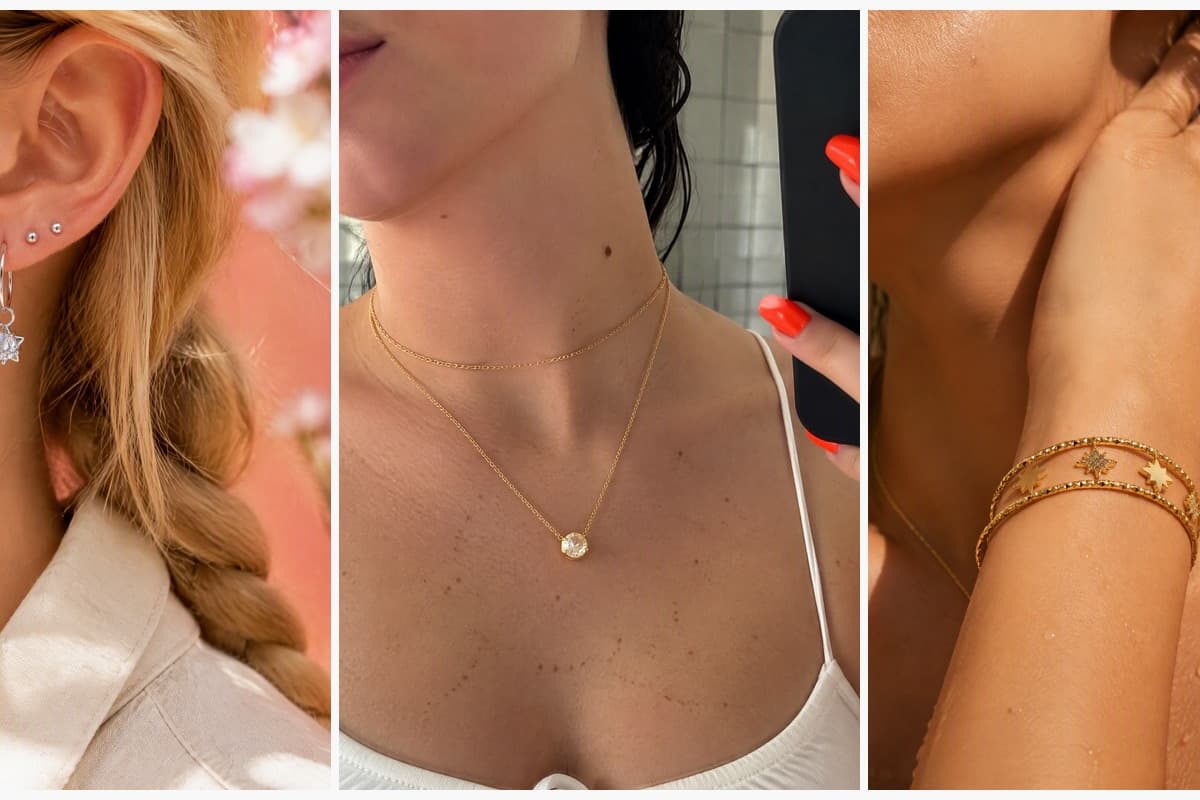 Cute Star Charm Hoop Earrings