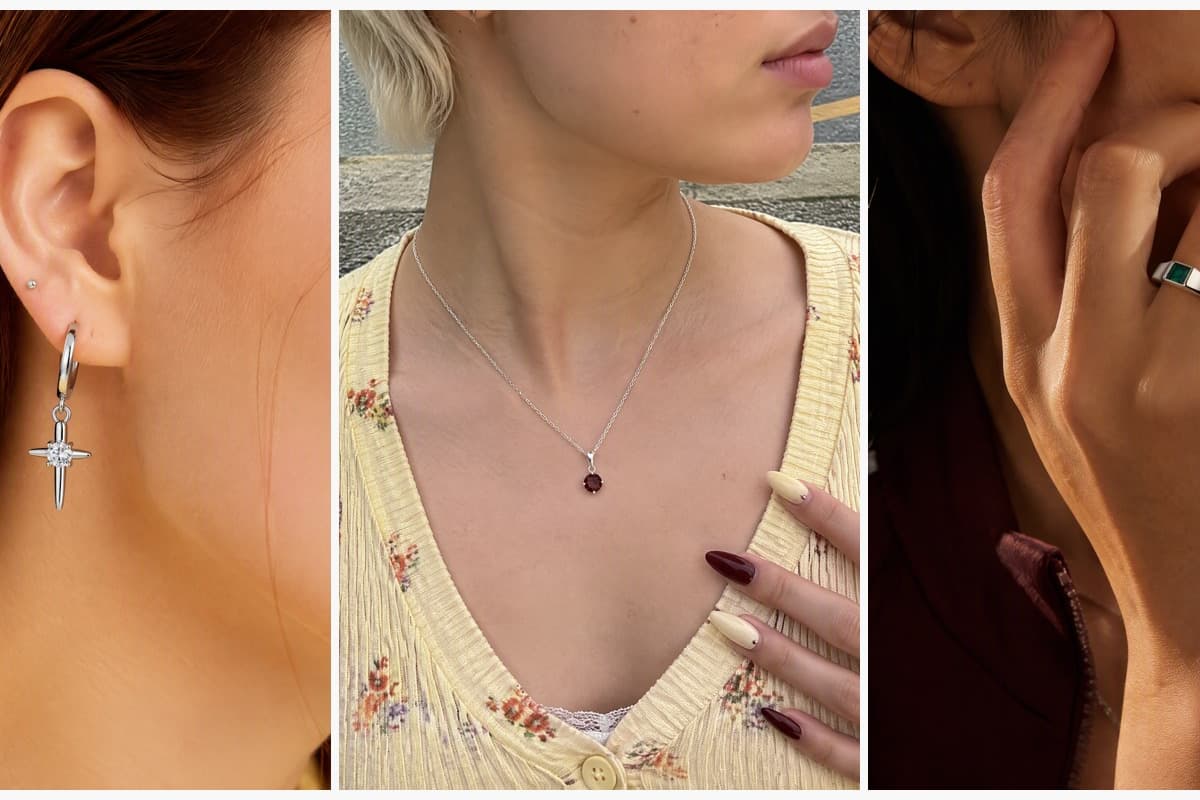 Minimalist Cross Charm Huggie Earrings