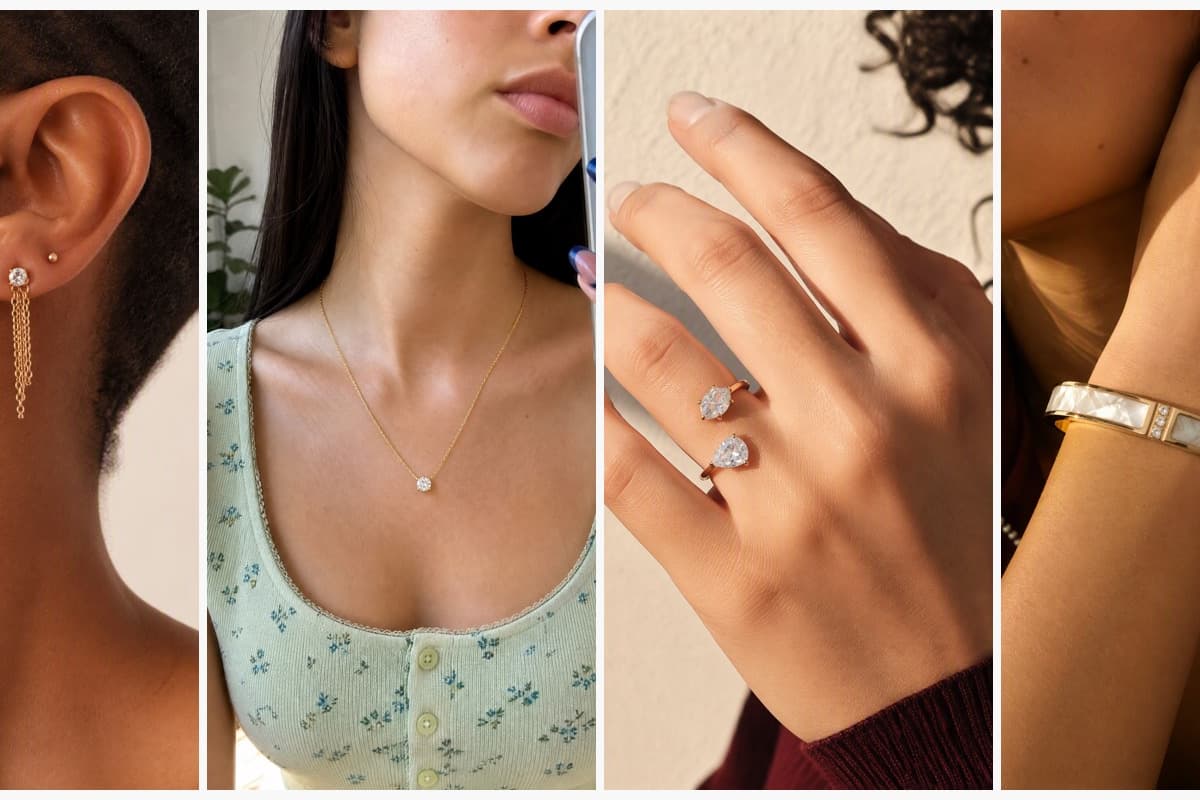 Dainty Chain Drop Earrings