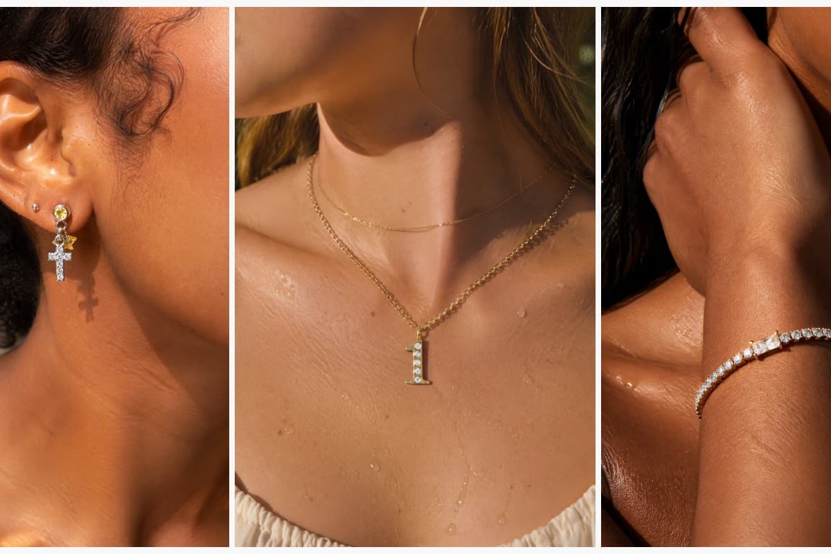 Dainty Cross Drop Earrings