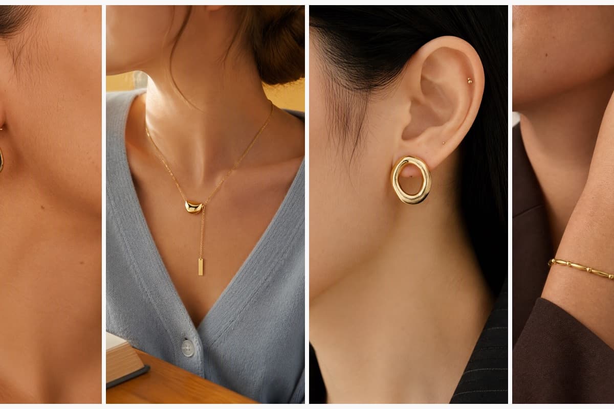Geometric Hoop Earrings
