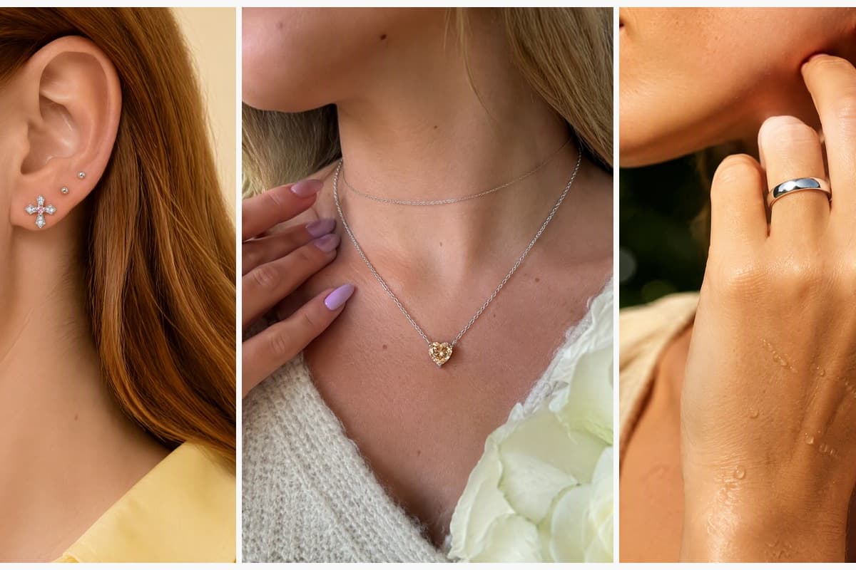 Dainty Cross Stud Earrings