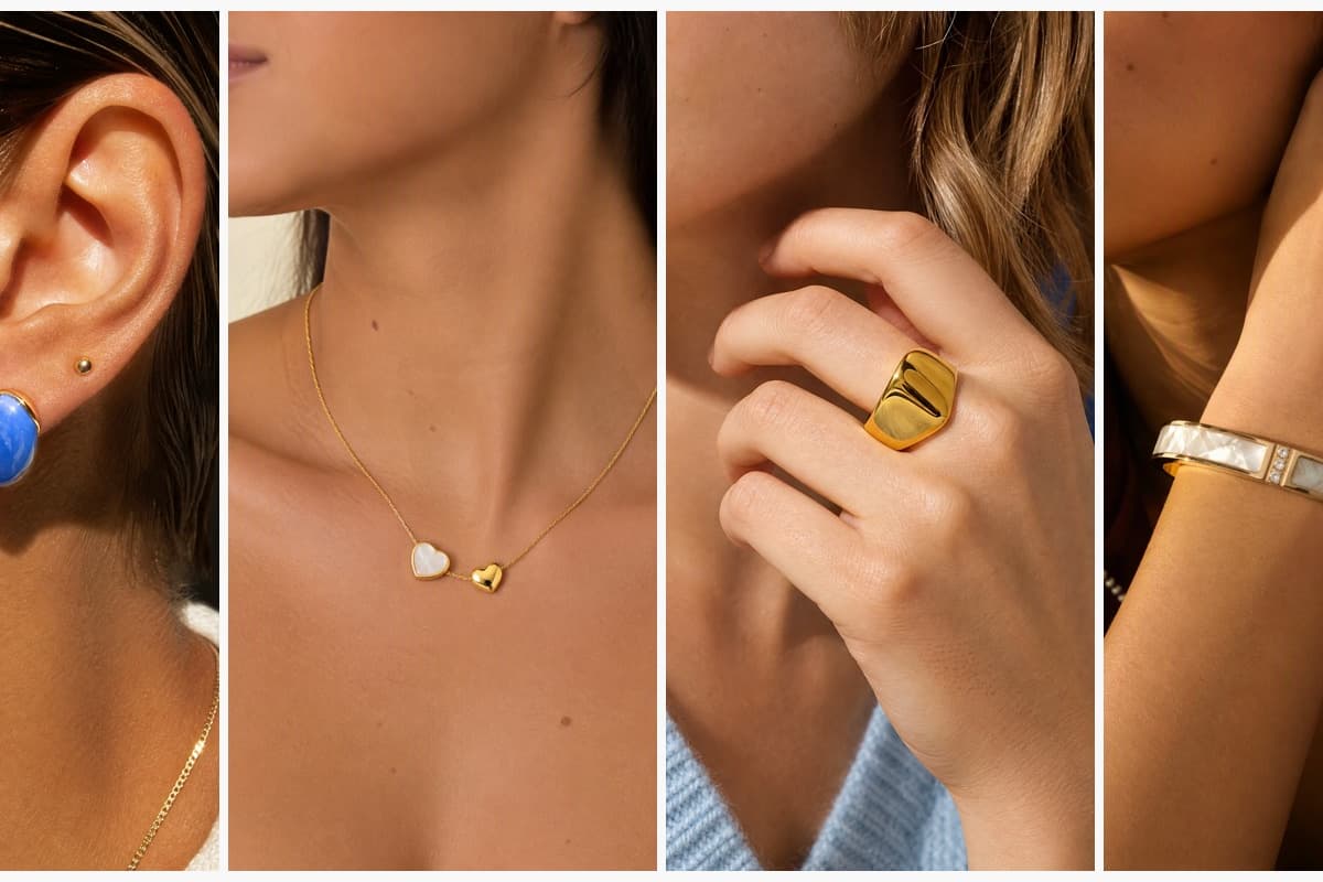 Minimalist C-Shape Stud Earrings