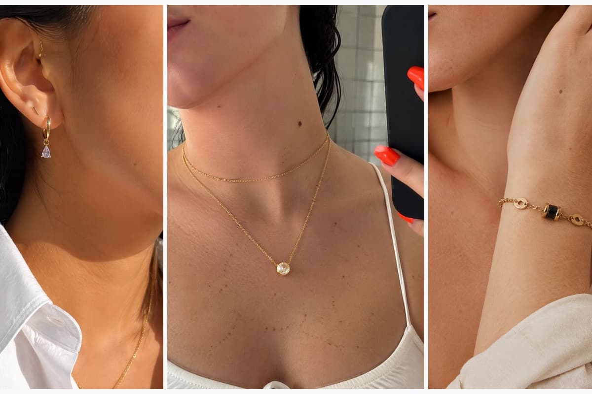 Dainty Teardrop Charm Huggie Earrings