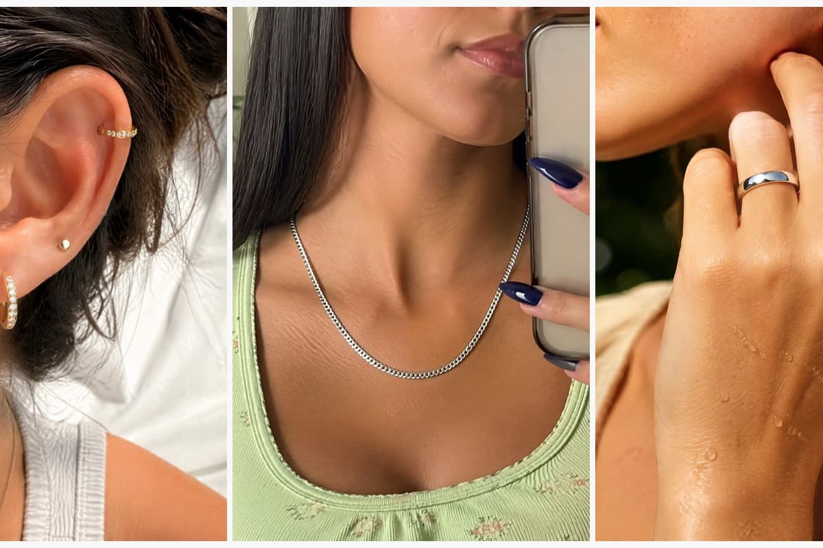 Elegant Paved Stone Huggie Earrings
