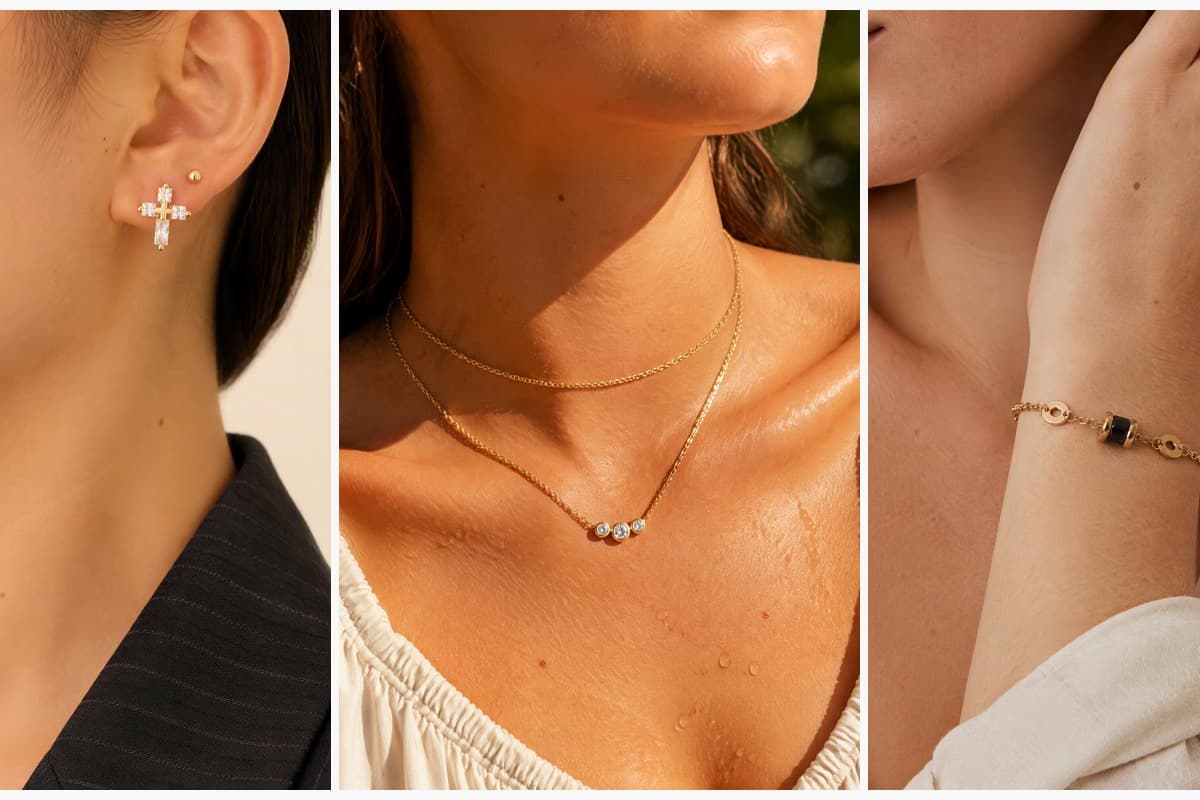 Dainty Cross Stud Earrings