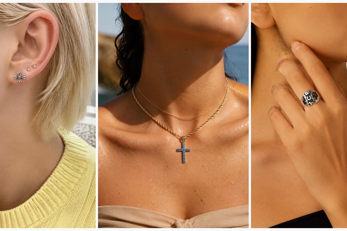 Cross Stud Earrings