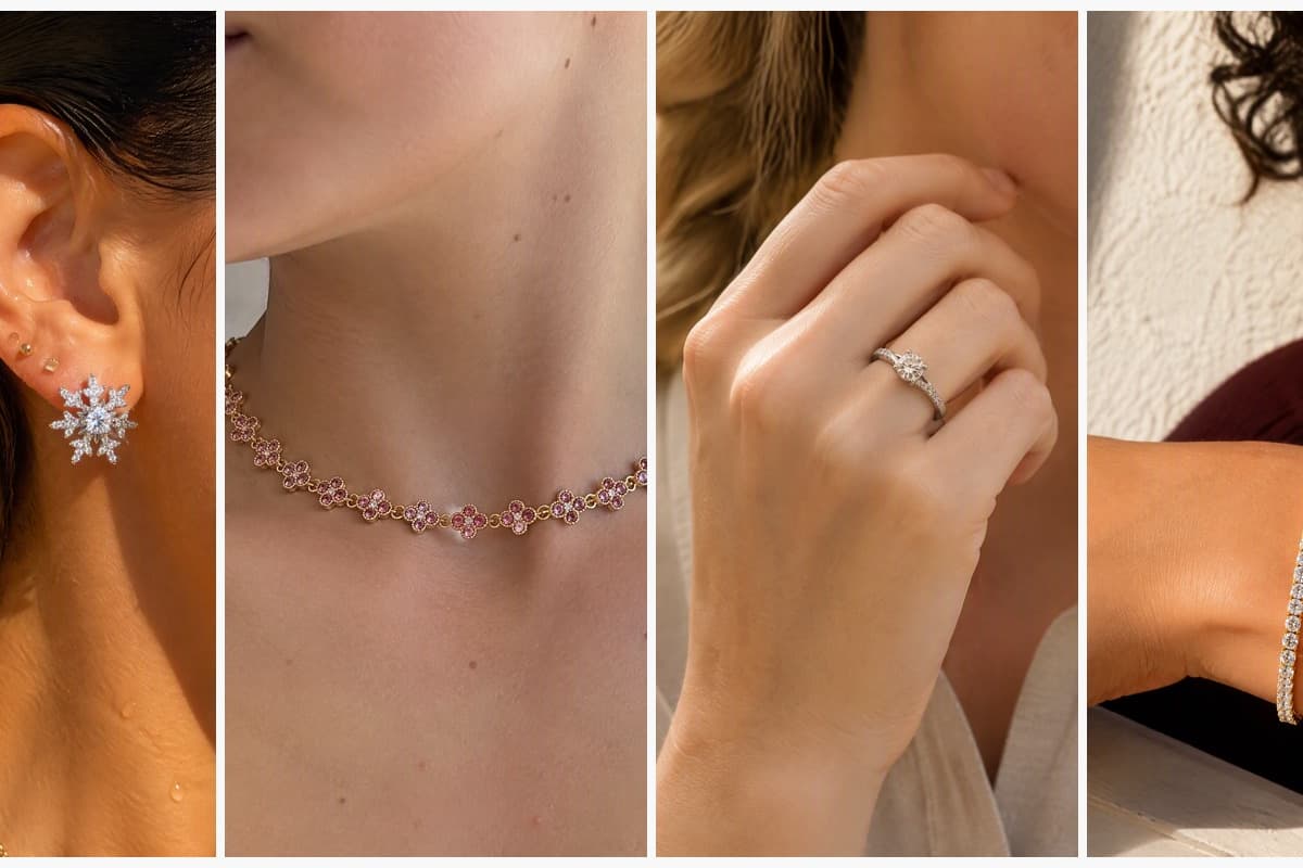 Dainty Snowflake Stud Earrings