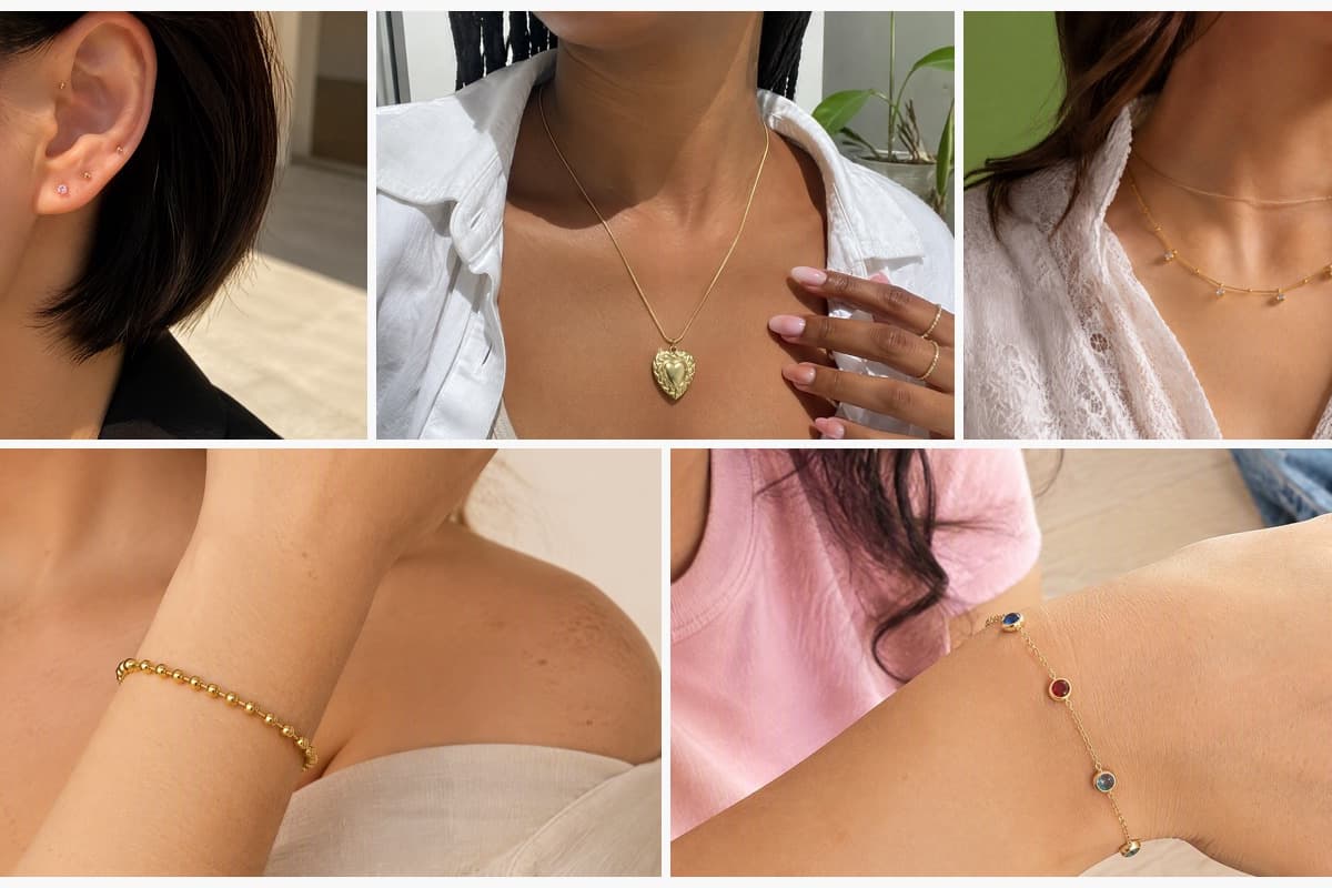 Dainty Single Stone Stud Earrings
