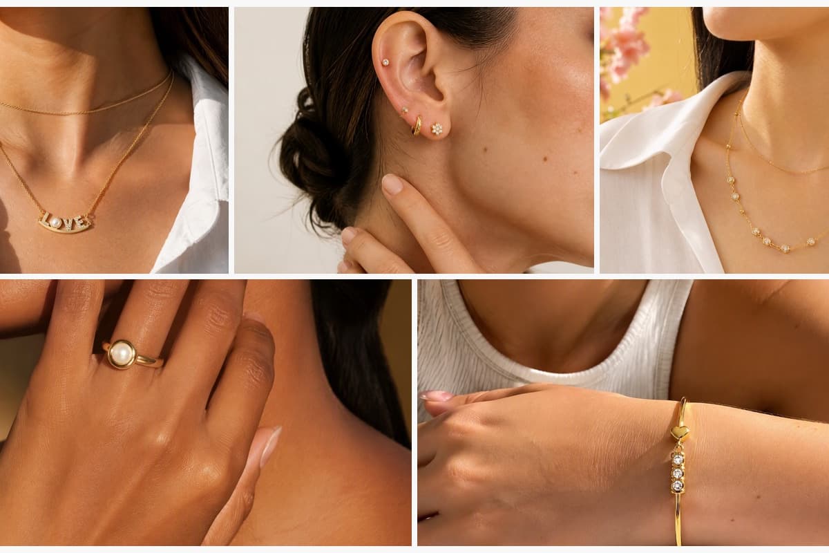 Dainty Love Letter Pearl Necklace