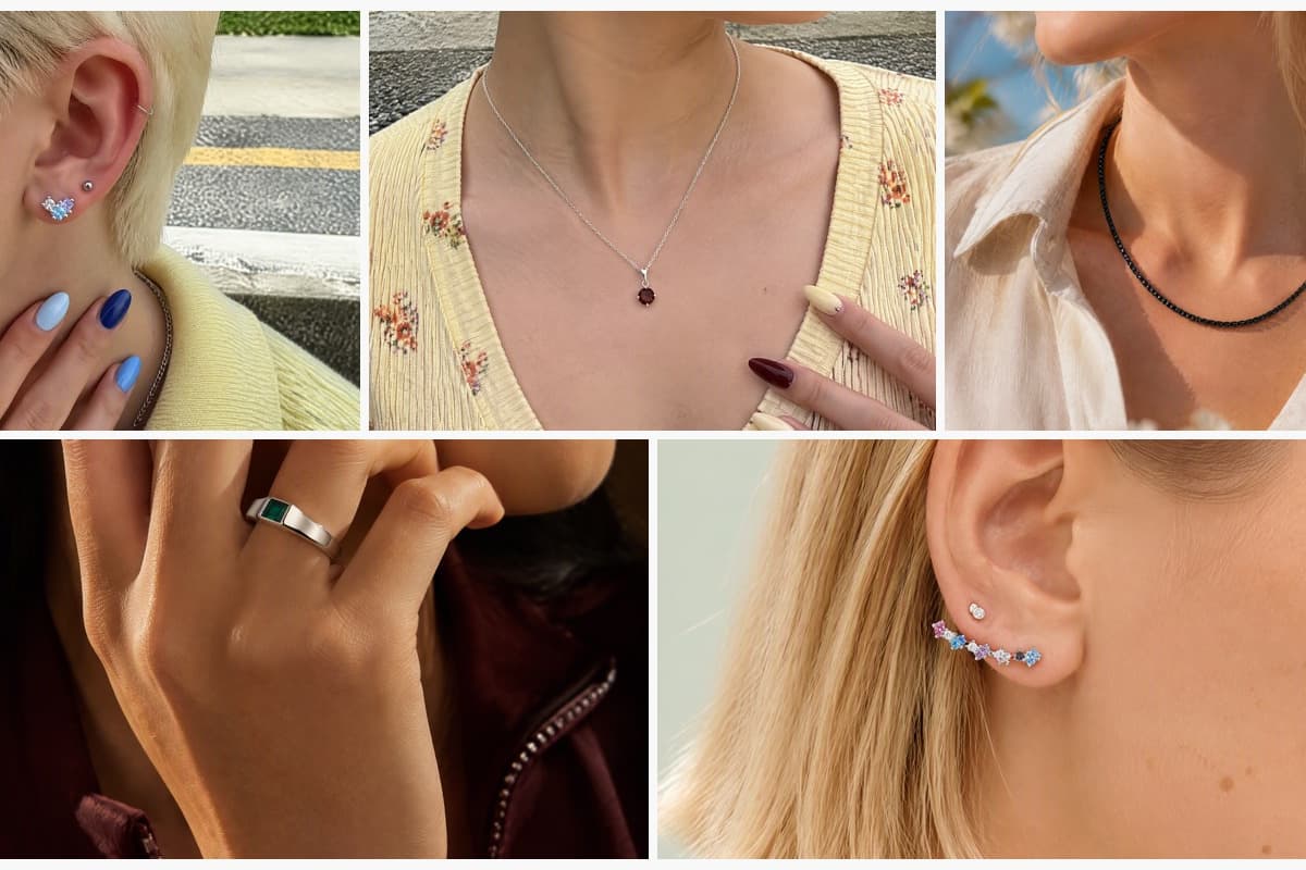 Dainty Heart Stud Earrings