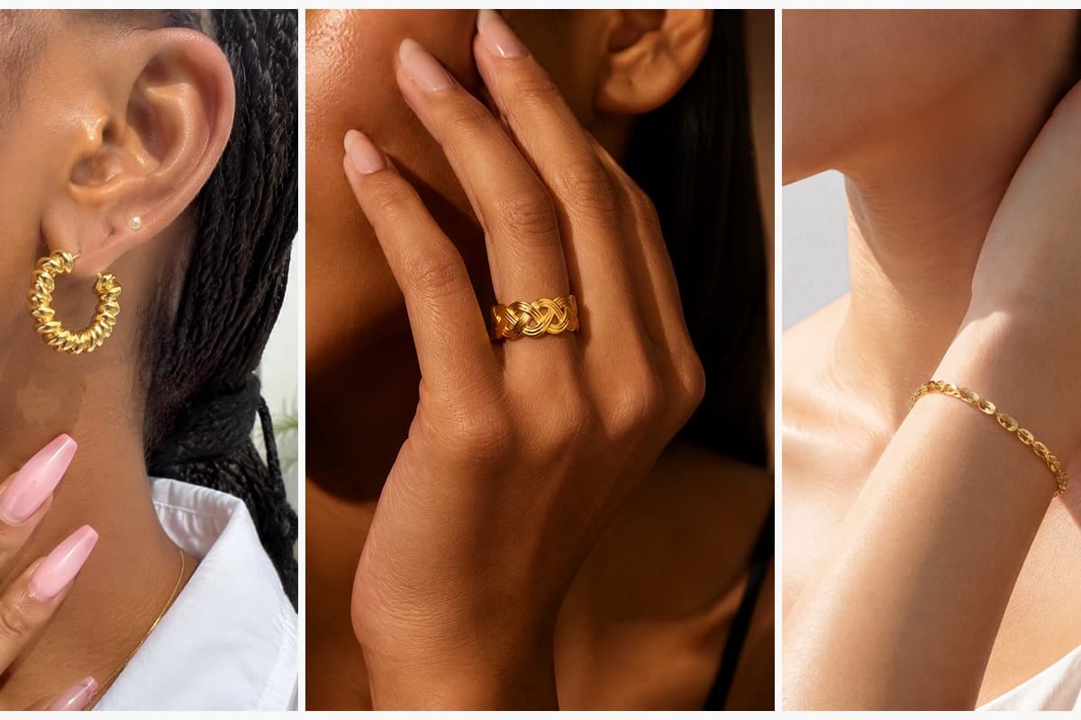 Twisted Band Huggie Earrings