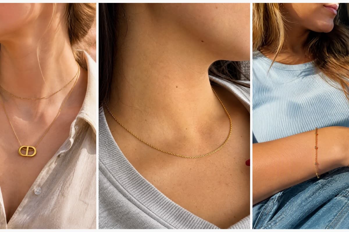 Minimalist Interlocking Oval Necklace