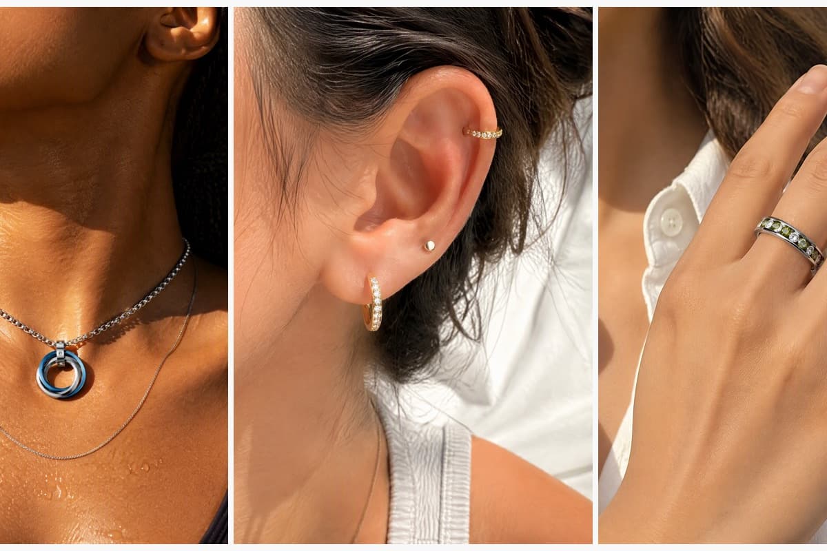 Trendy Double Ring Pendant Necklace