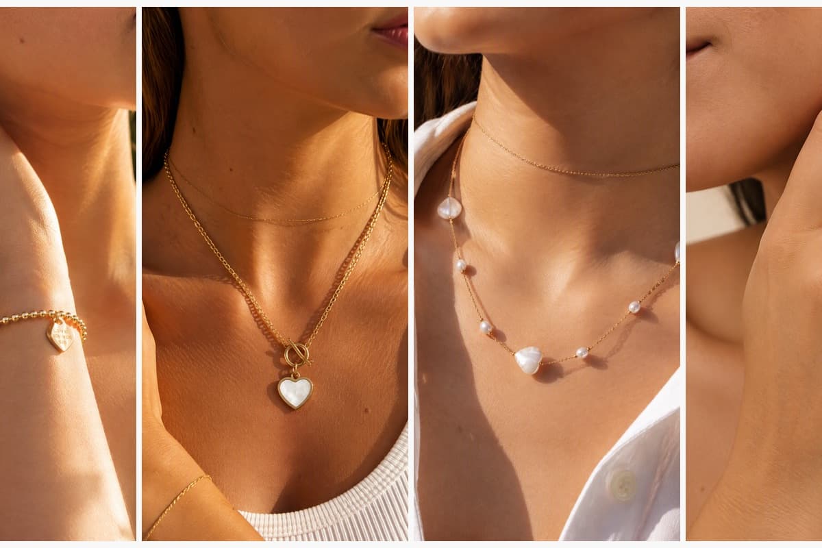 Dainty Heart Charm Beaded Bracelet