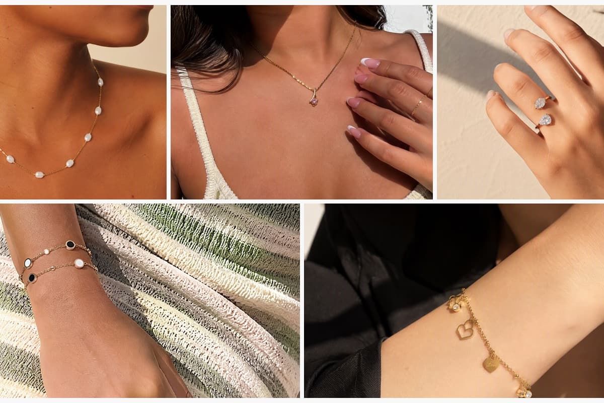 Dainty Irregular Pearl Station Necklace
