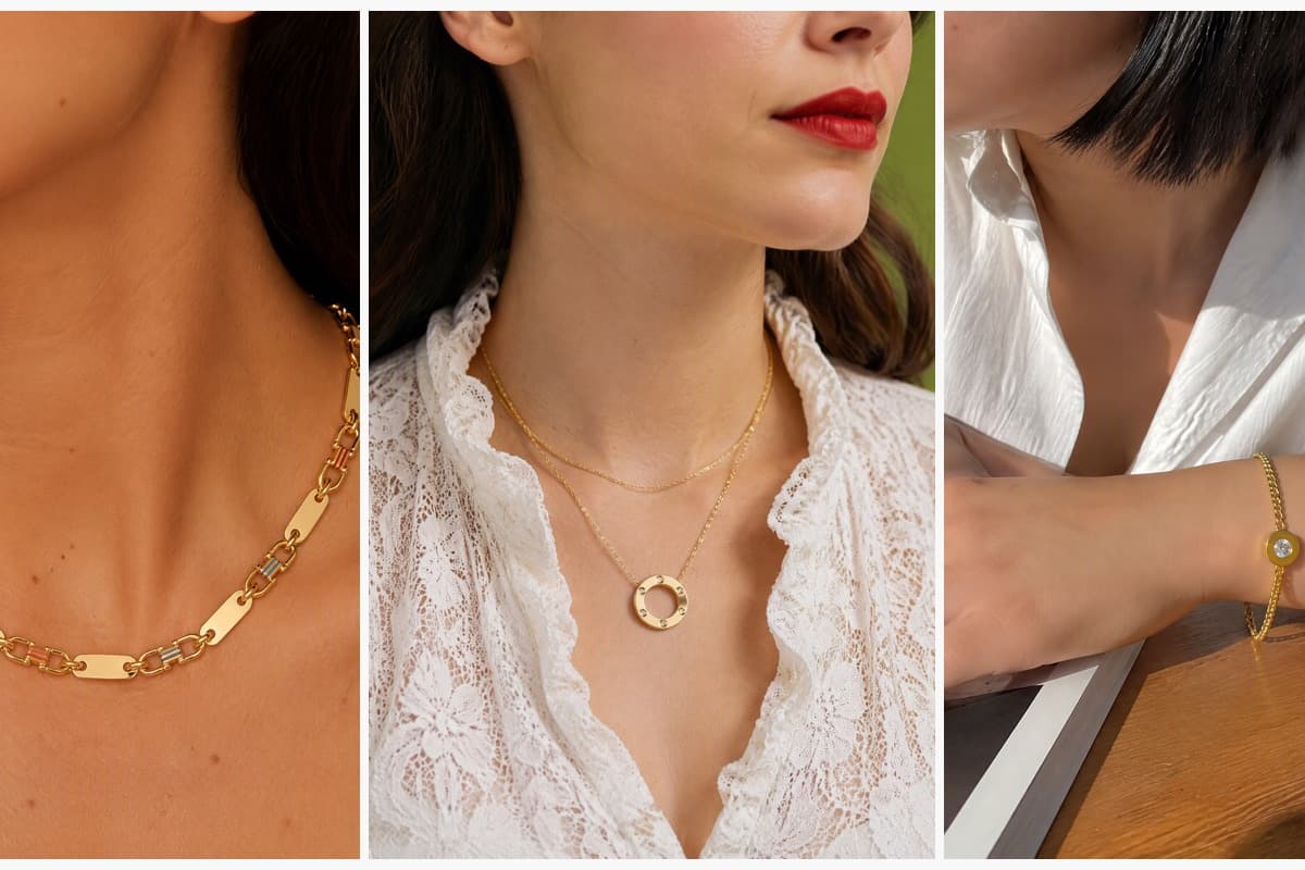 Trendy Rectangular Link Chain Necklace