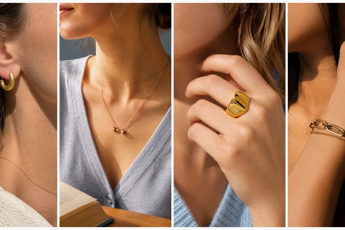 Textured Crescent Huggie Earrings