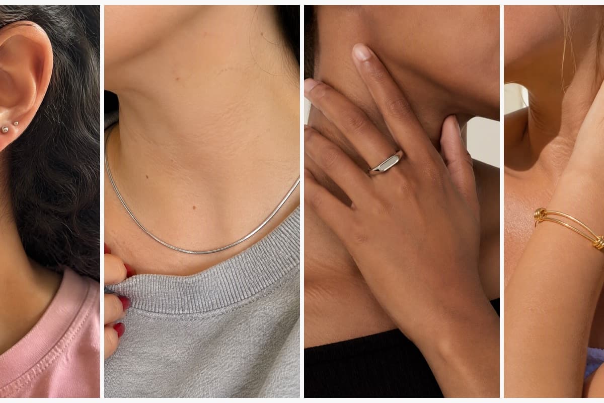 Elongated Drop Hook Earrings