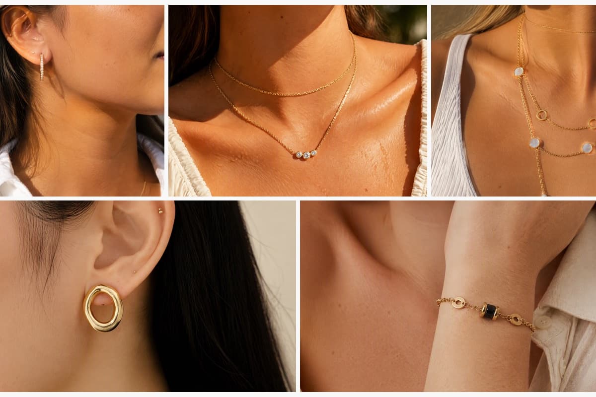 Dainty Paved Hoop Earrings