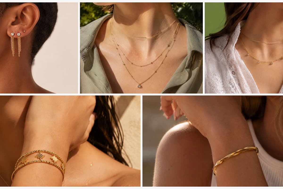 Dainty Chain Drop Earrings