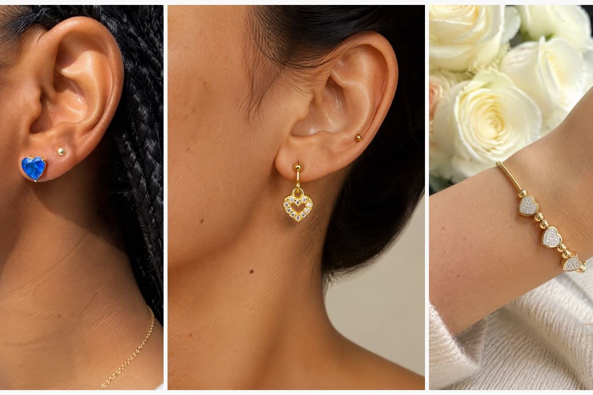 Cute Heart Stud Earrings