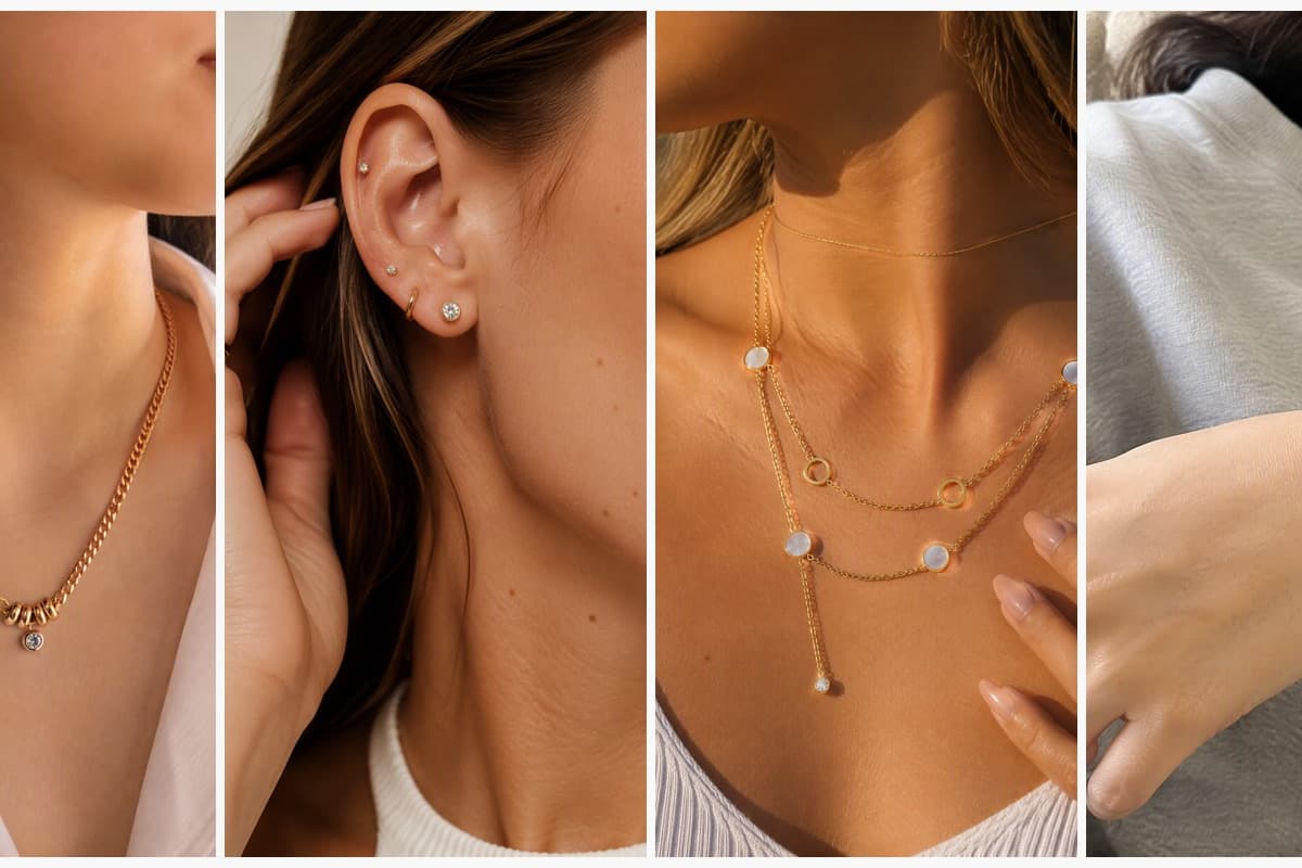Dainty Beaded Charm Necklace