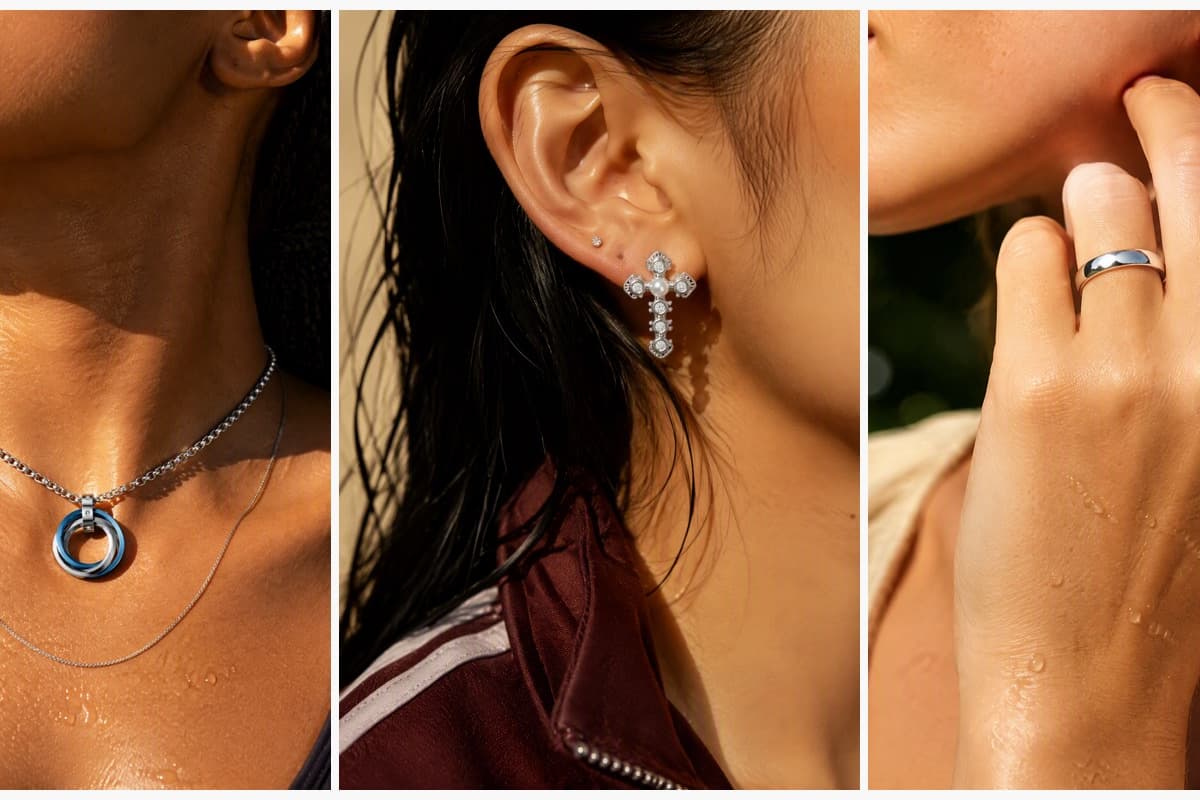 Trendy Double Ring Pendant Necklace