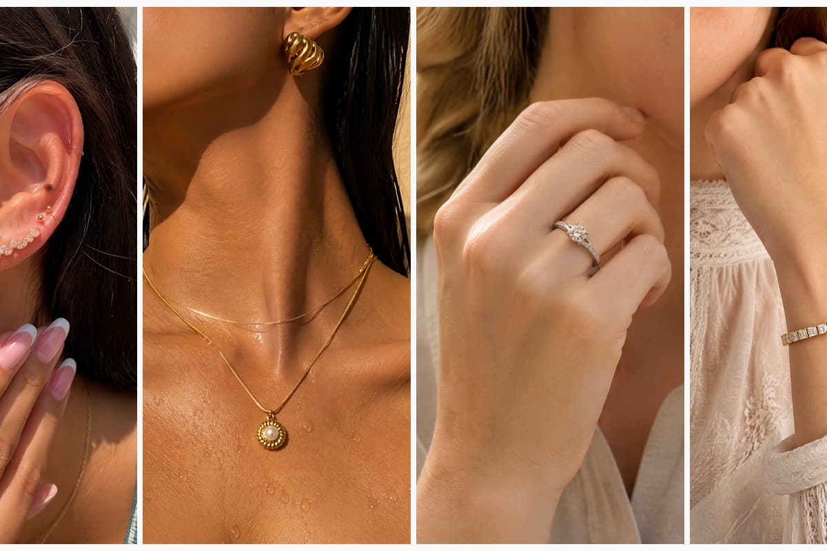 Dainty Flower & Snake Stud Earrings