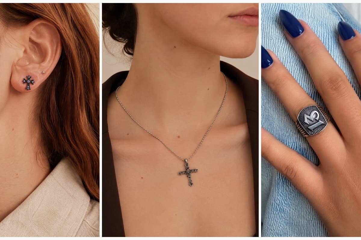 Cross Stud Earrings
