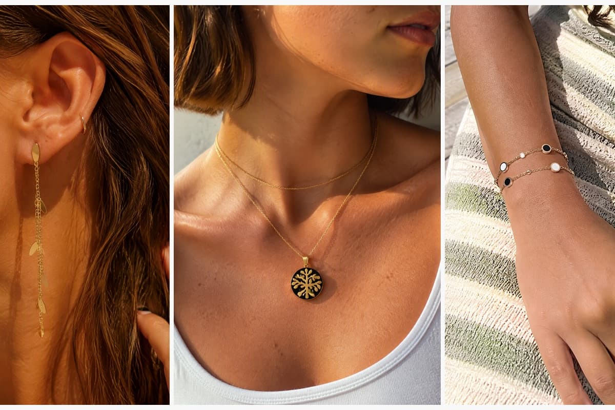 Dainty Butterfly Chain Drop Earrings