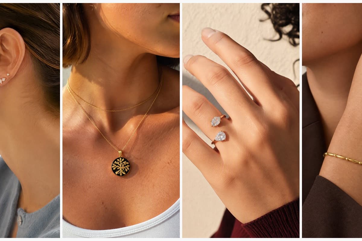 Dainty Leaf Branch Stud Earrings