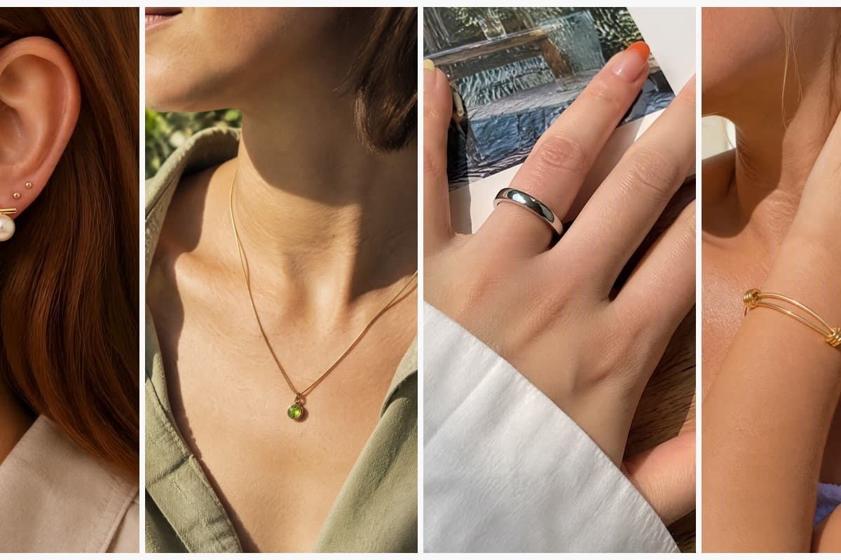 Minimalist Bar Pearl Stud Earrings