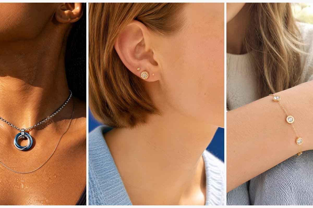 Trendy Double Ring Pendant Necklace