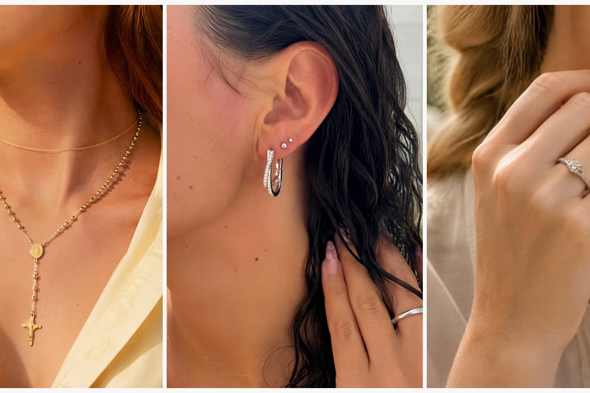 Dainty Crucifix Rosary Necklace