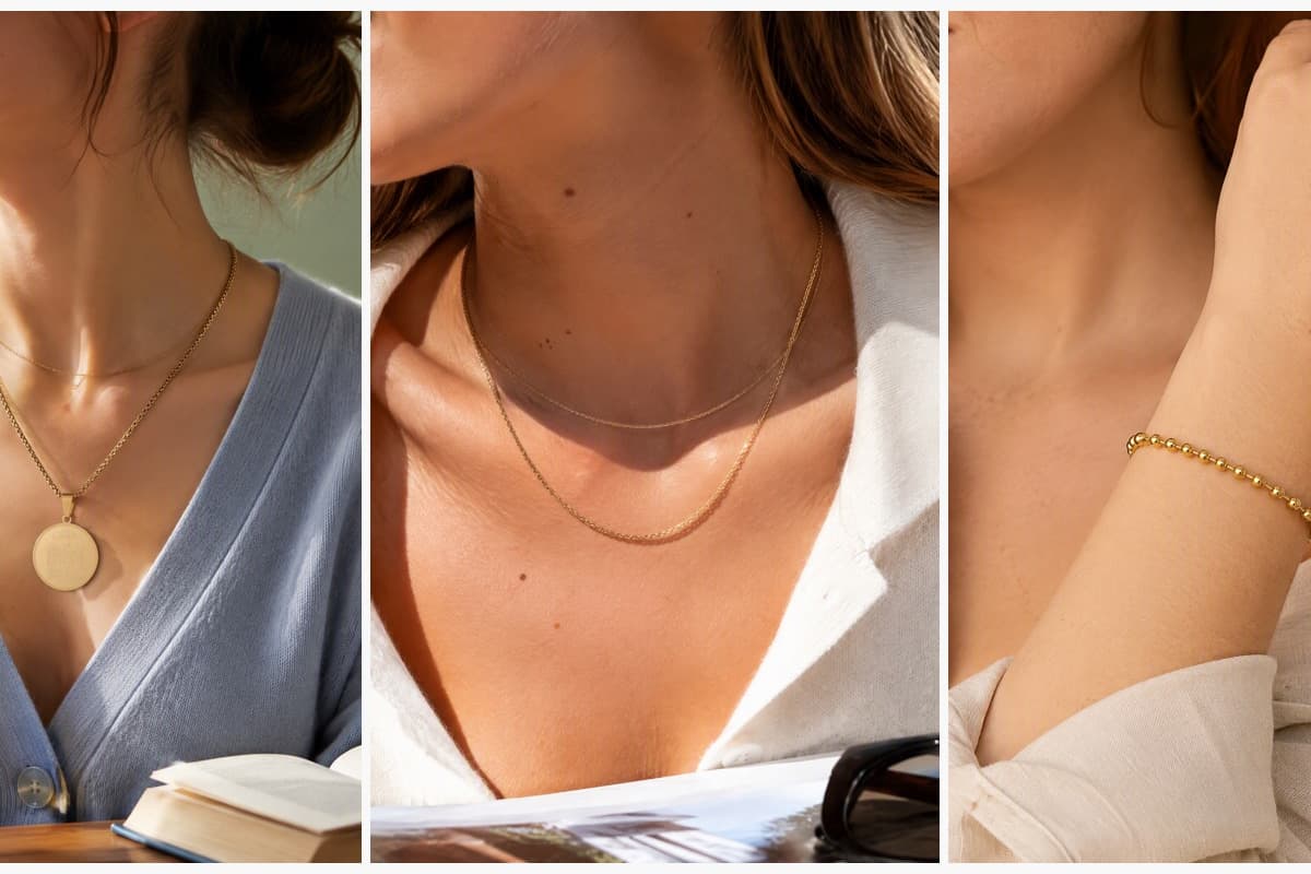 Round Disc Pendant Necklace