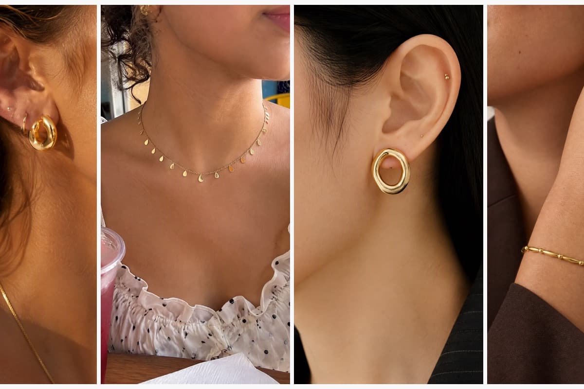Chunky U-Shape Huggie Earrings