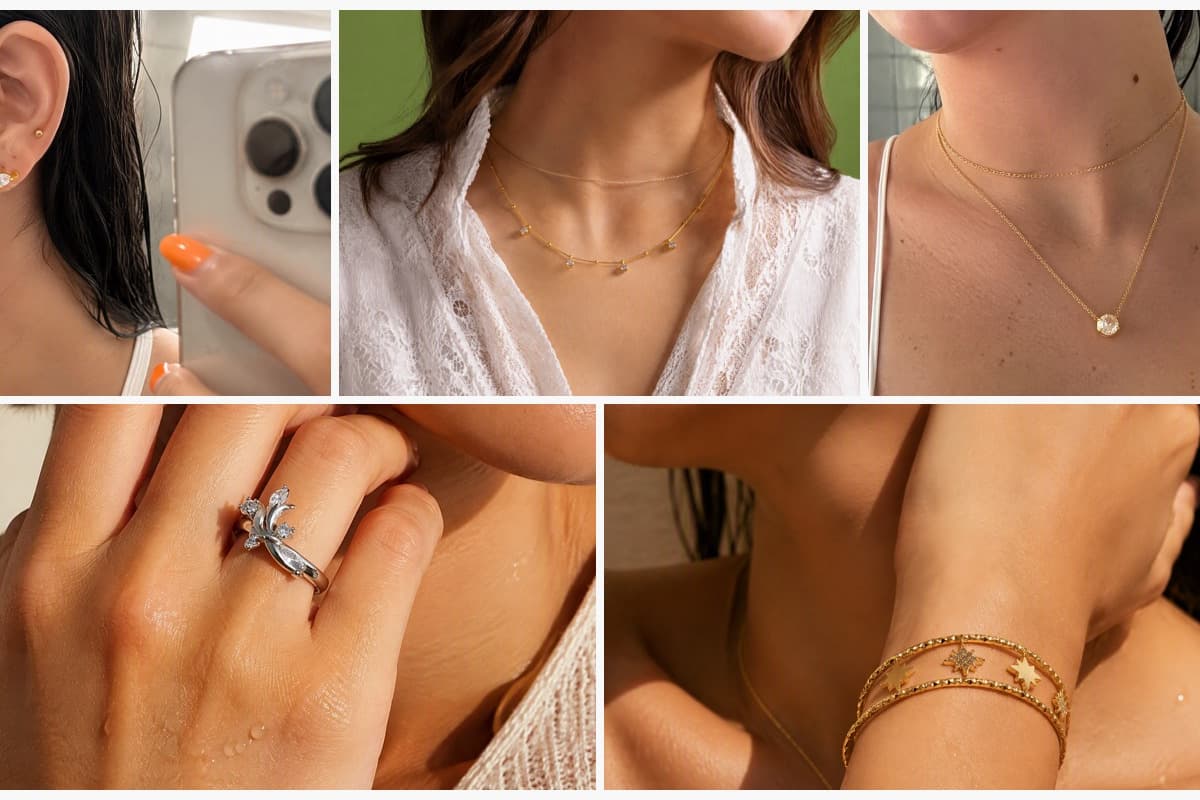 Dainty Heart Stud Earrings