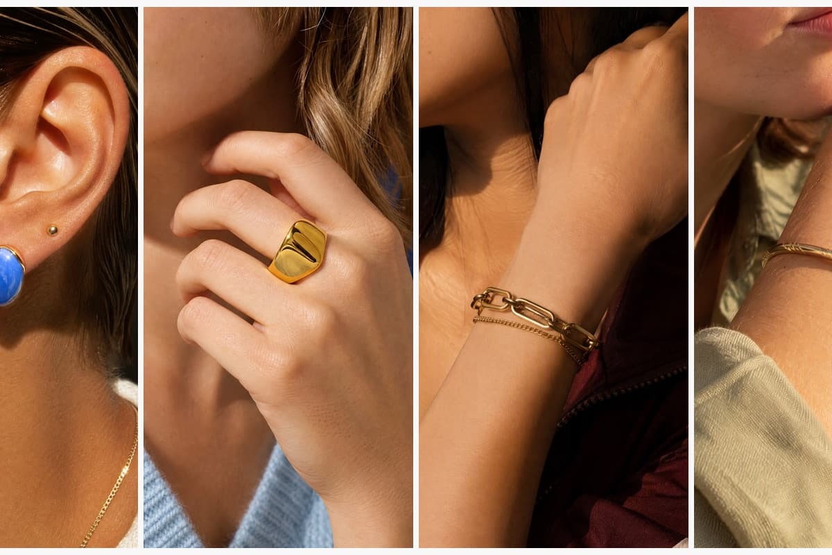 Minimalist C-Shape Stud Earrings