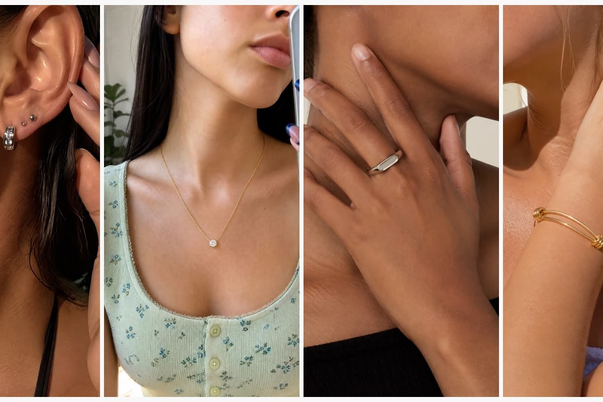 Paved Hoop Earrings