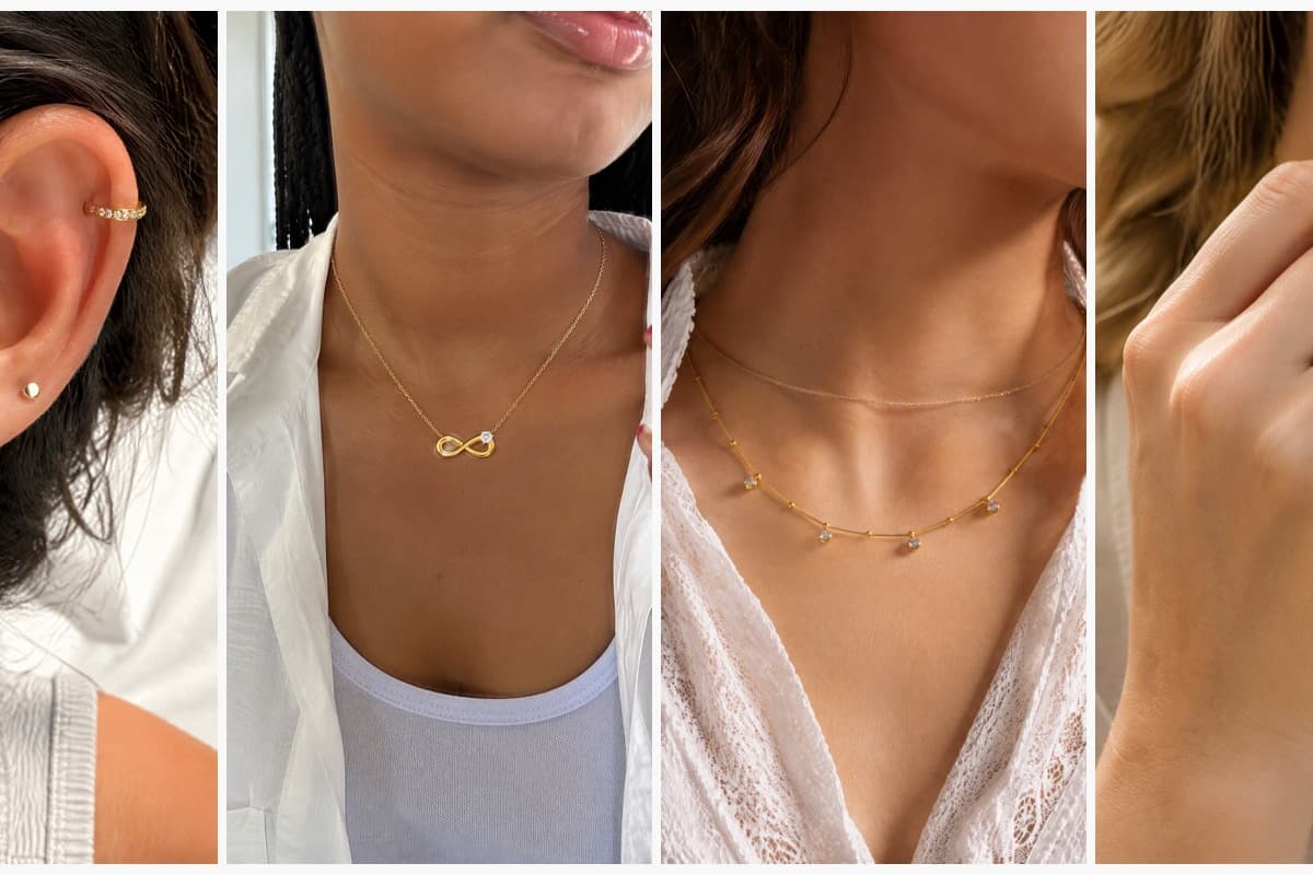 Elegant Paved Stone Huggie Earrings