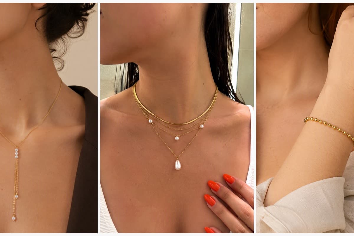 Dainty Three-Stone Lariat Necklace