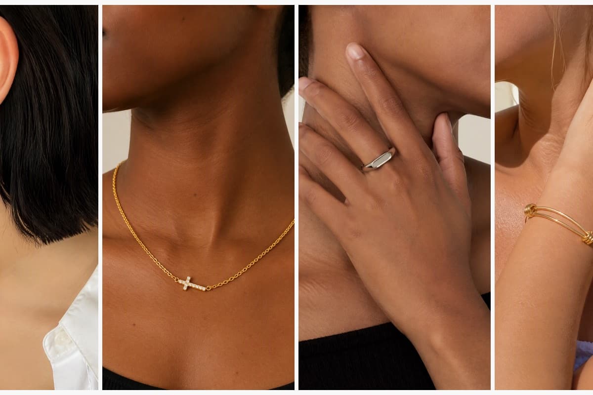 Dainty Cross Stud Earrings